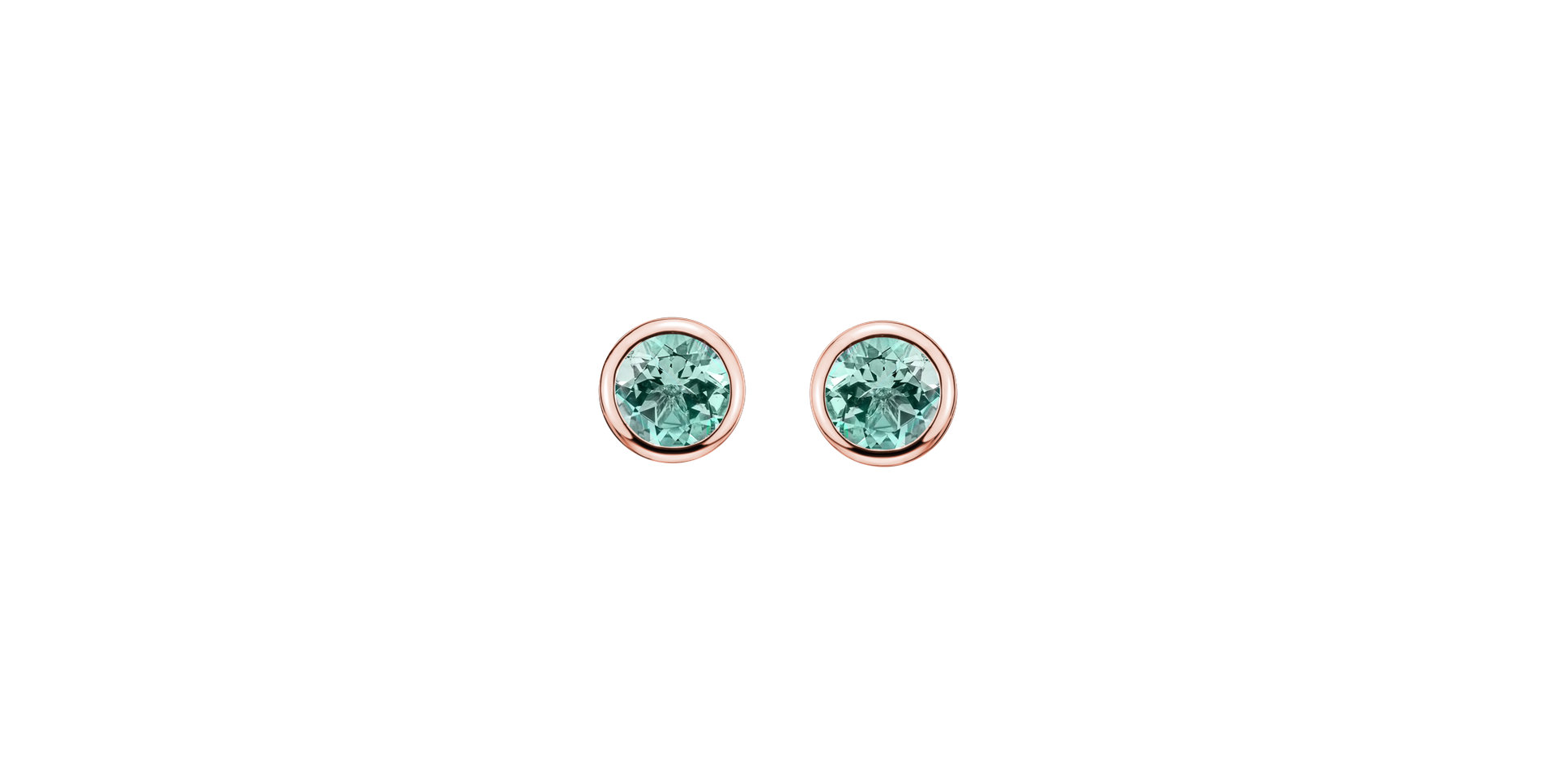 Earrings with Tourmaline Shiny Dots