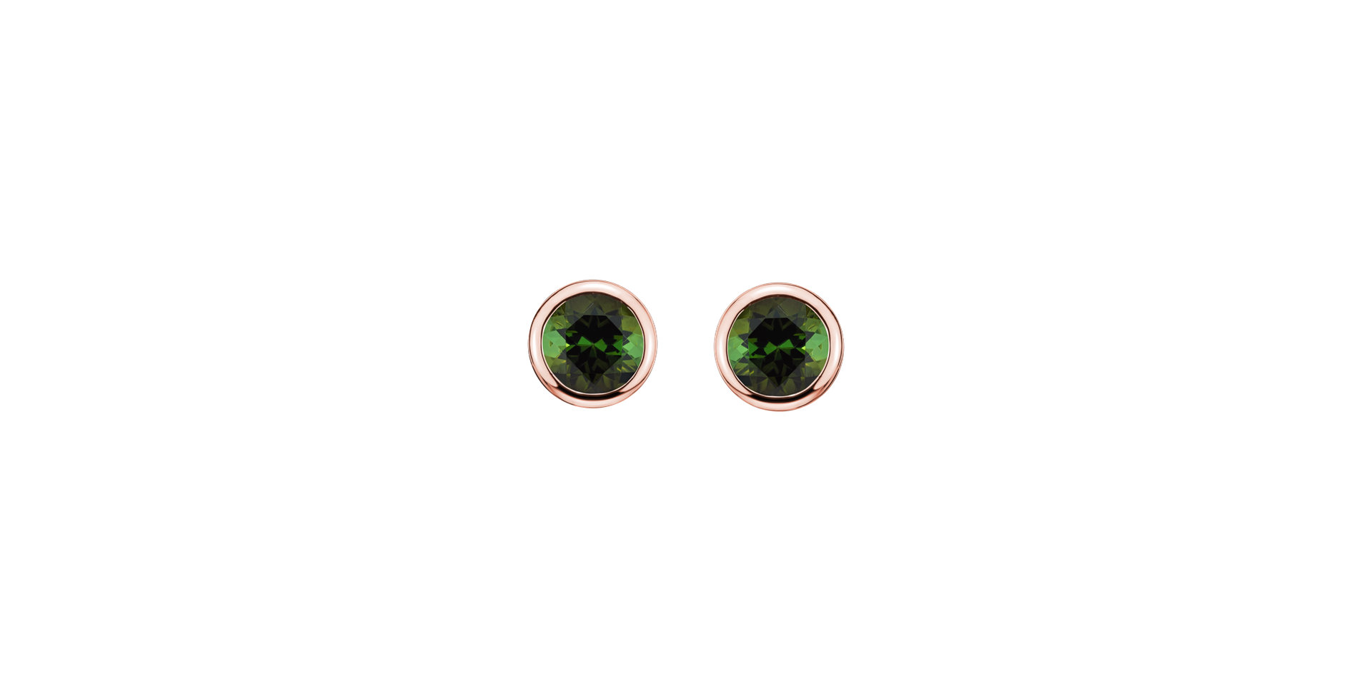 Earrings with Tourmaline Shiny Dots