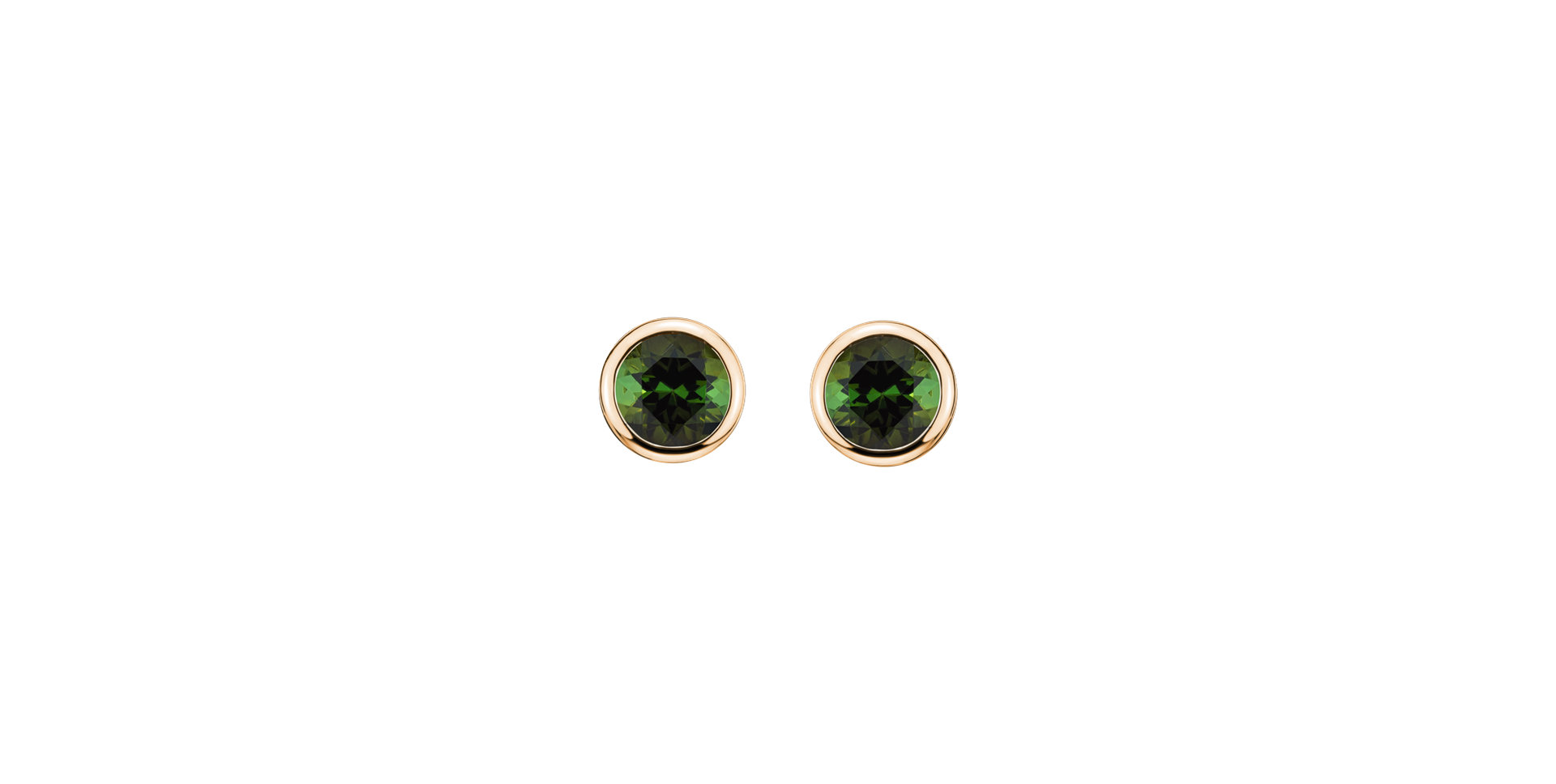 Earrings with Tourmaline Shiny Dots
