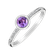 Diamond ring with Amethyst Regal Sparkle2
