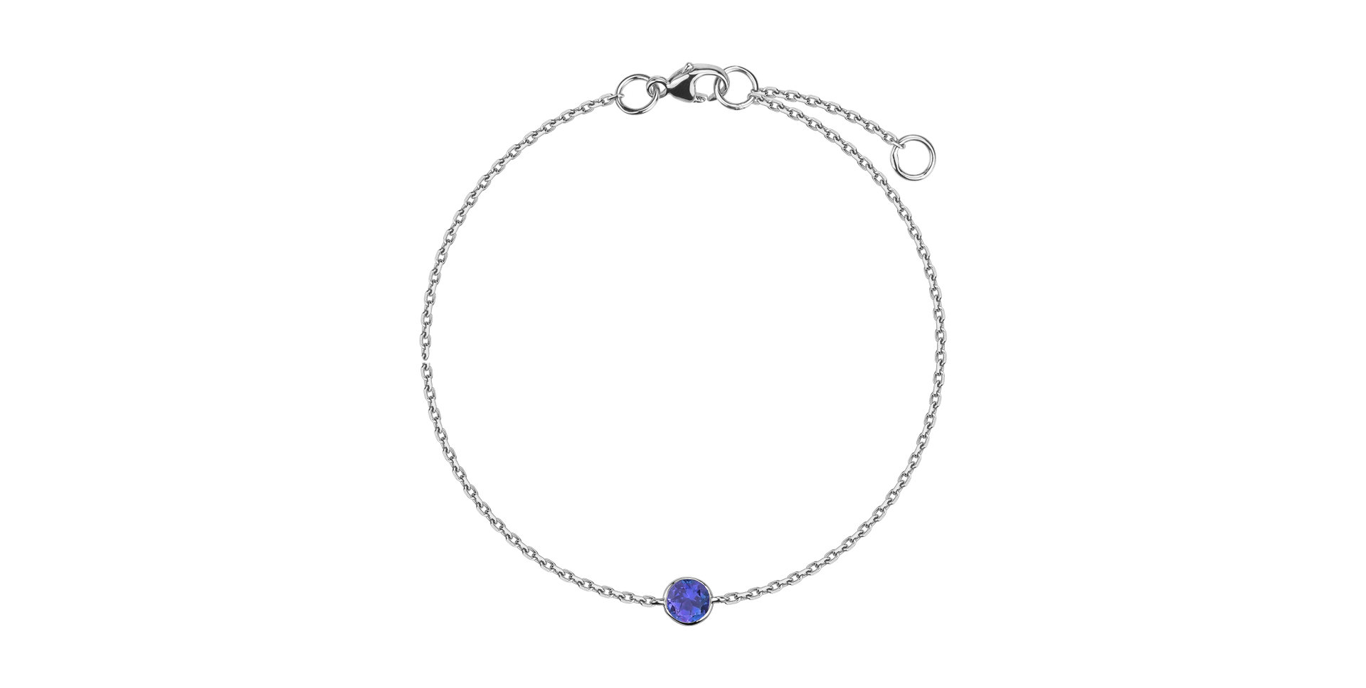 Bracelet with Tanzanite Neon Dot
