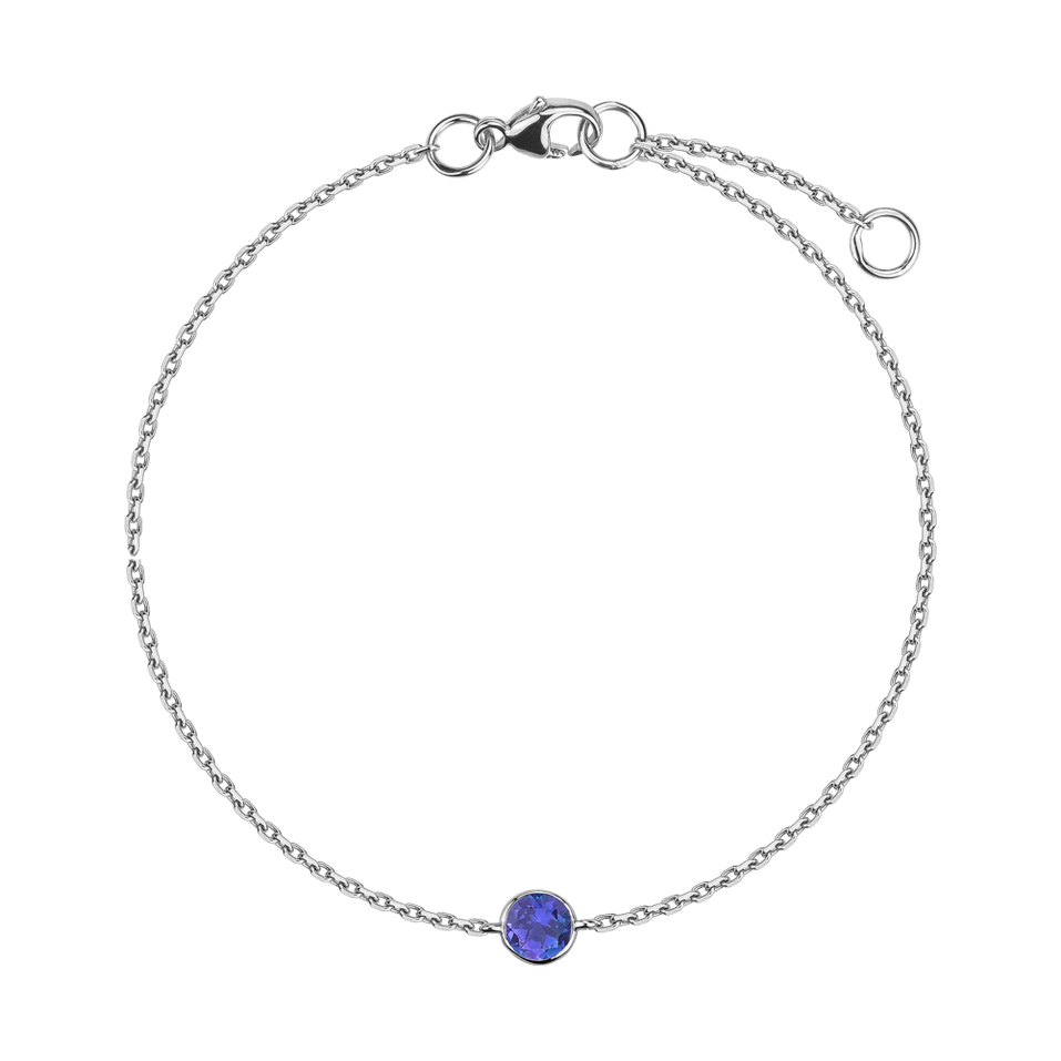 Bracelet with Tanzanite Neon Dot