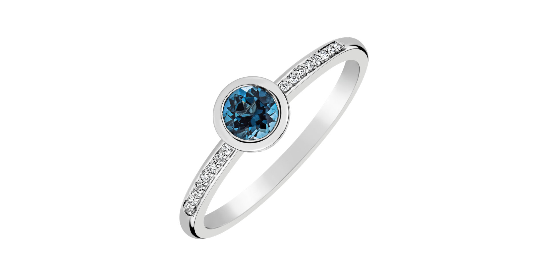 Diamond ring with Topaz Regal Sparkle
