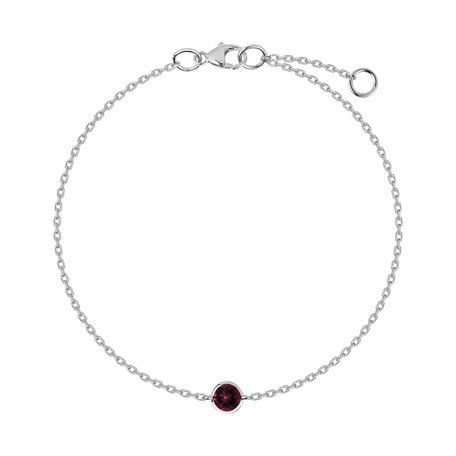 Bracelet with Rhodolite Neon Dot