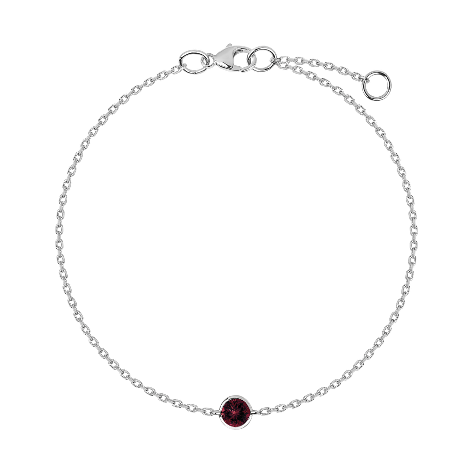 Bracelet with Rhodolite Neon Dot