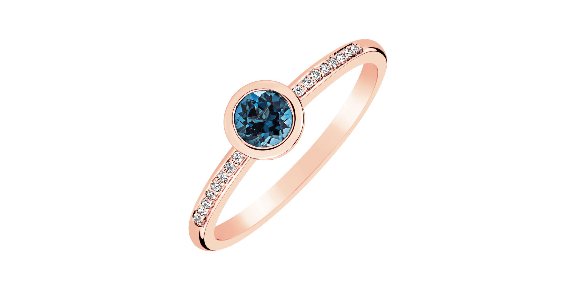 Diamond ring with Topaz Regal Sparkle