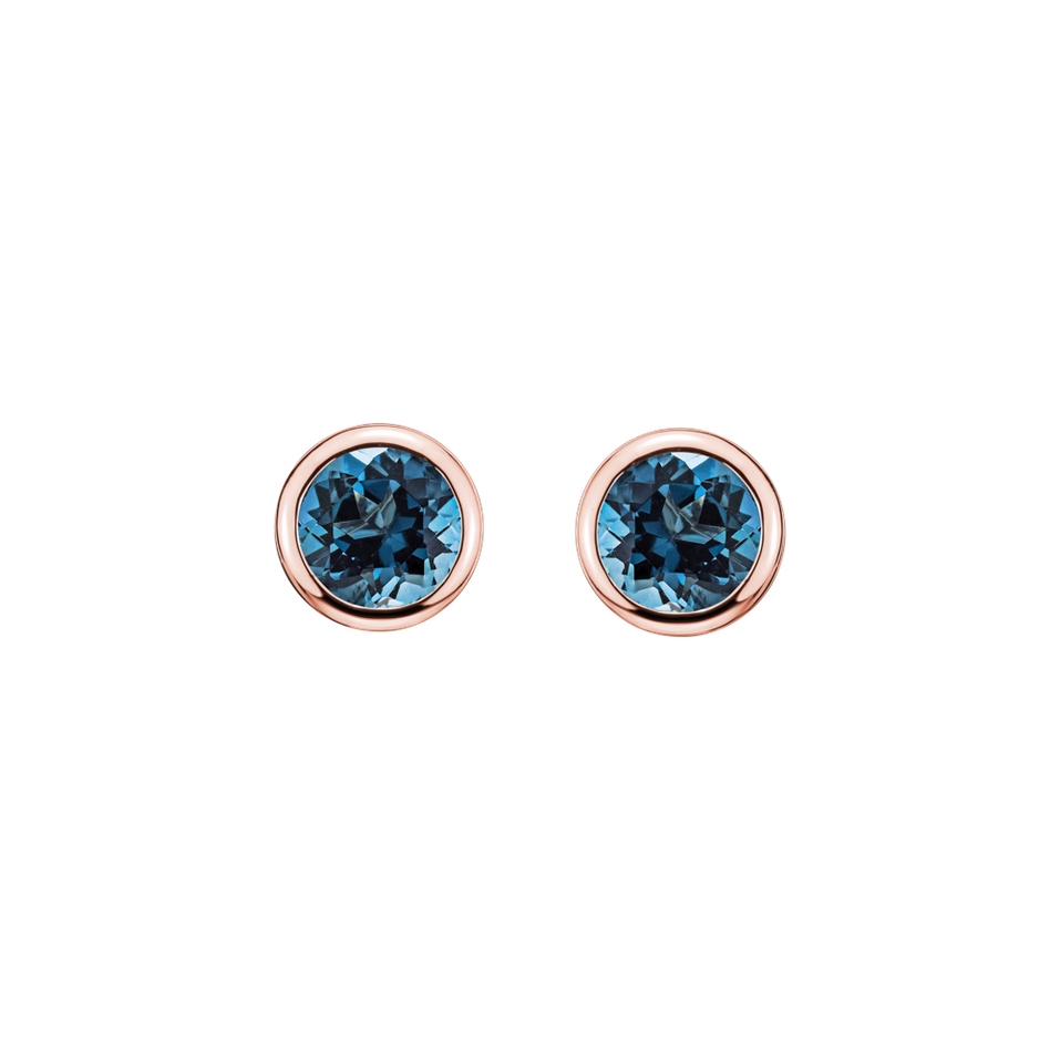 Earrings with Topaz Neon Dots