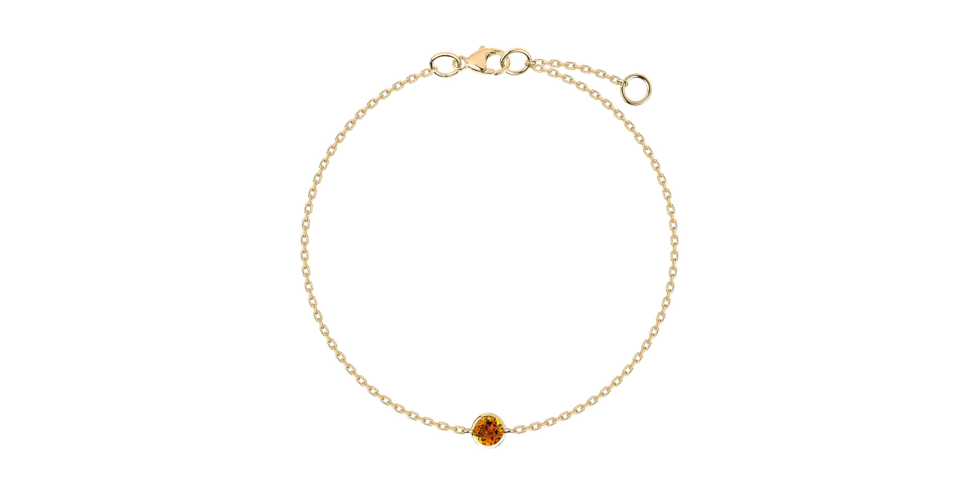 Bracelet with Citrine Neon Dot