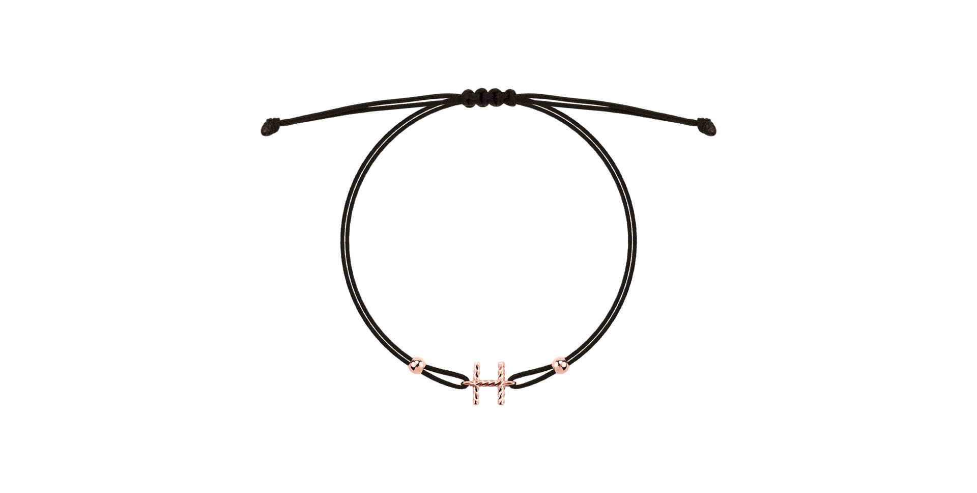 Bracelet Spiral Alphabeth H