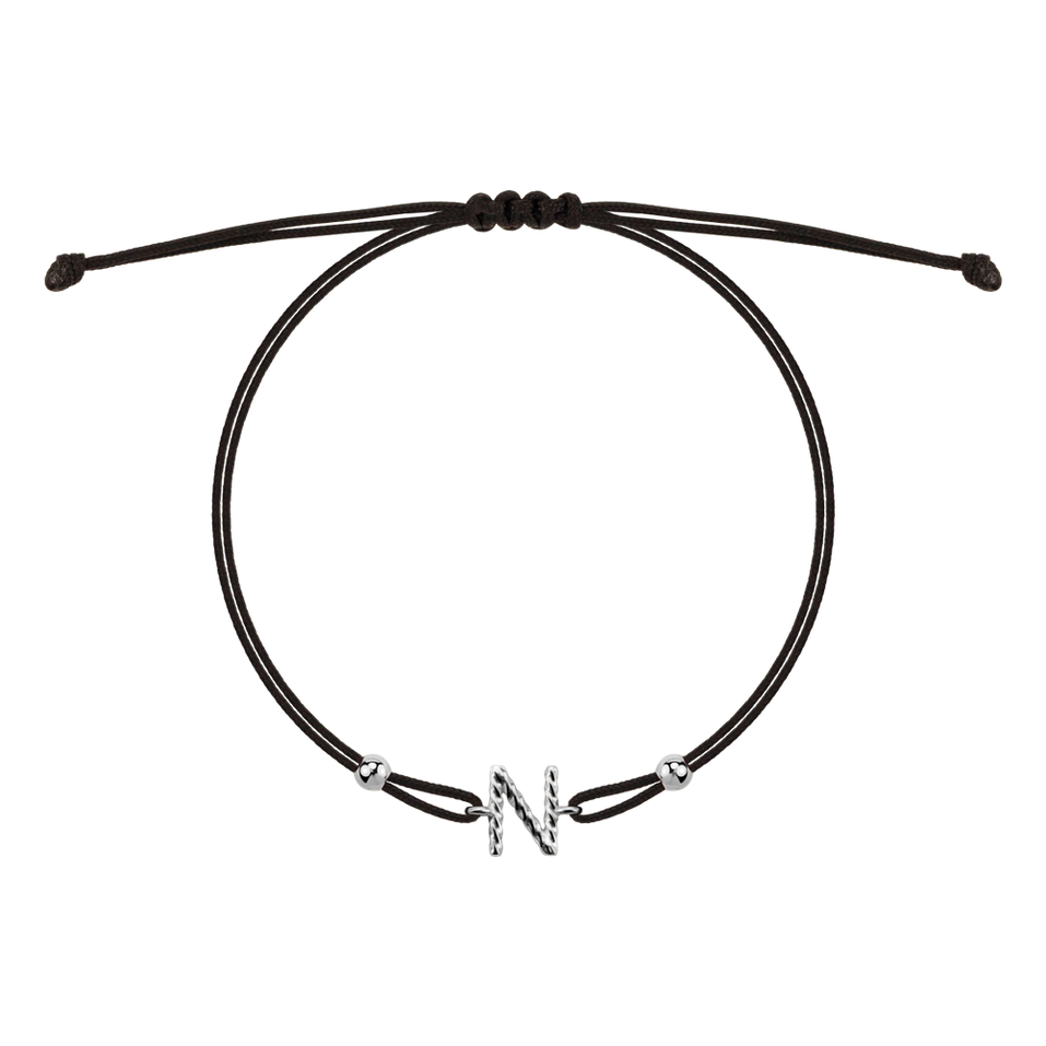 Bracelet Spiral Alphabeth  N