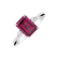 Diamond ring with Rhodolite Royal Cordelia2
