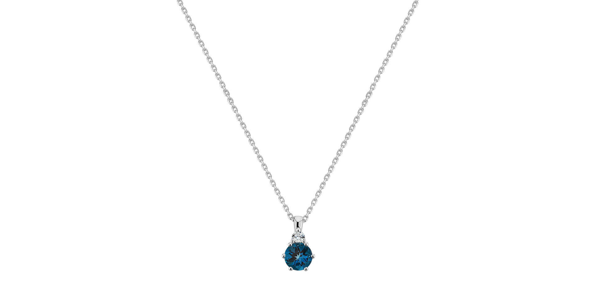 Diamond necklace with Topaz Diamara