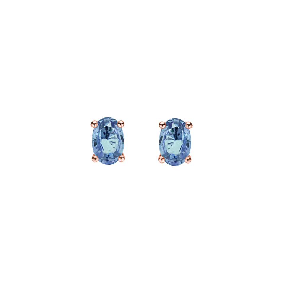 Earrings with Sapphire Mystic Abyss