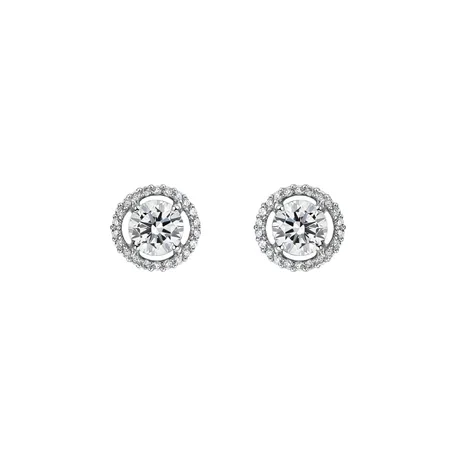 Diamond earrings Circle of Light