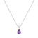 Diamond necklace with Amethyst Whispers of Avalon2