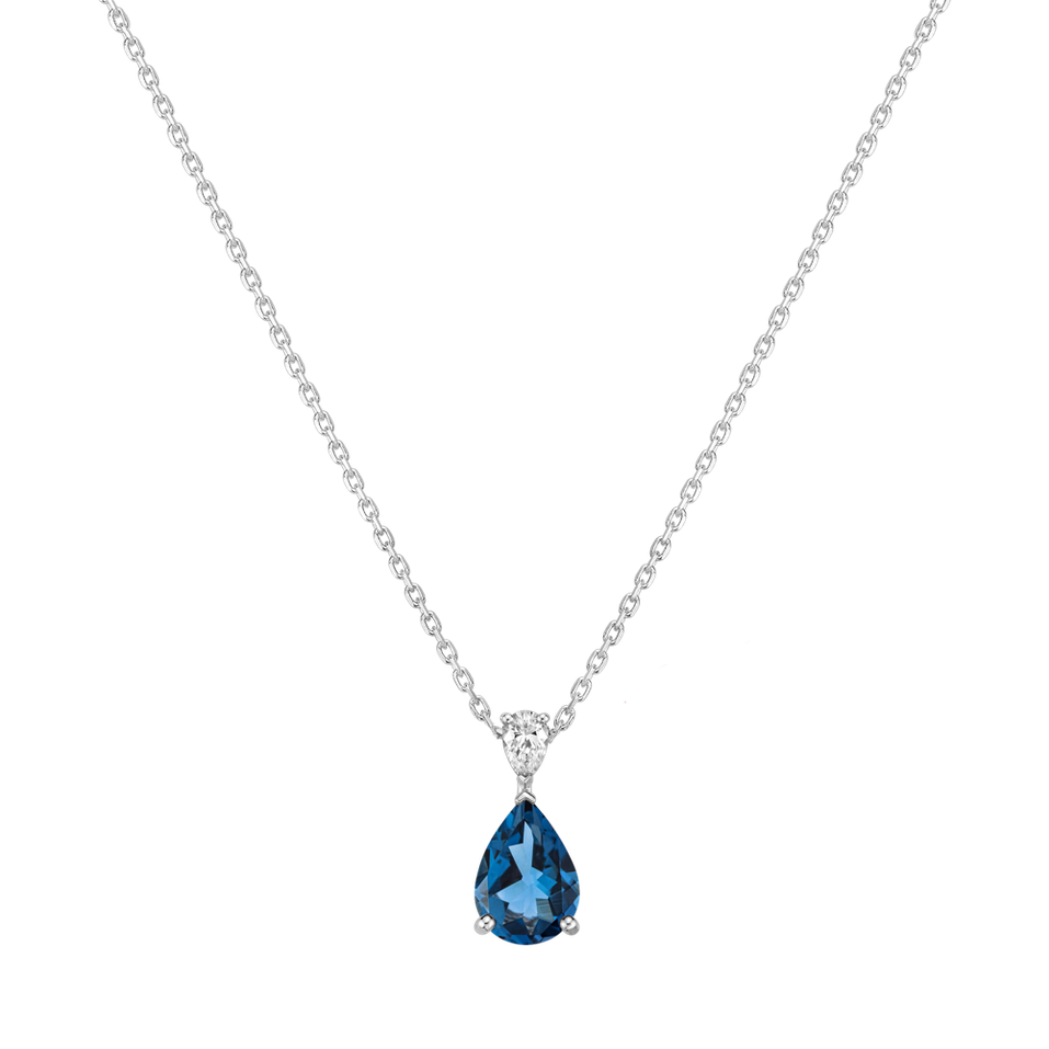 Diamond necklace with Topaz Whispers of Avalon