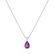 Diamond necklace with Rhodolite Whispers of Avalon2