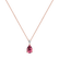 Diamond necklace with Tourmaline Whispers of Avalon2