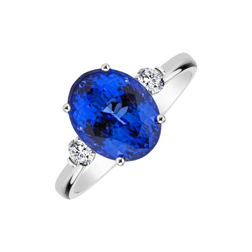 Diamond ring with Tanzanite Asuan
