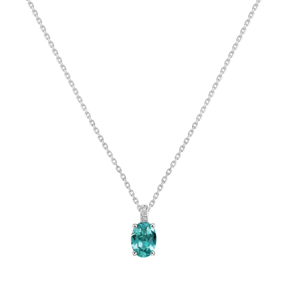 Diamond necklace with Apatite Euphemia