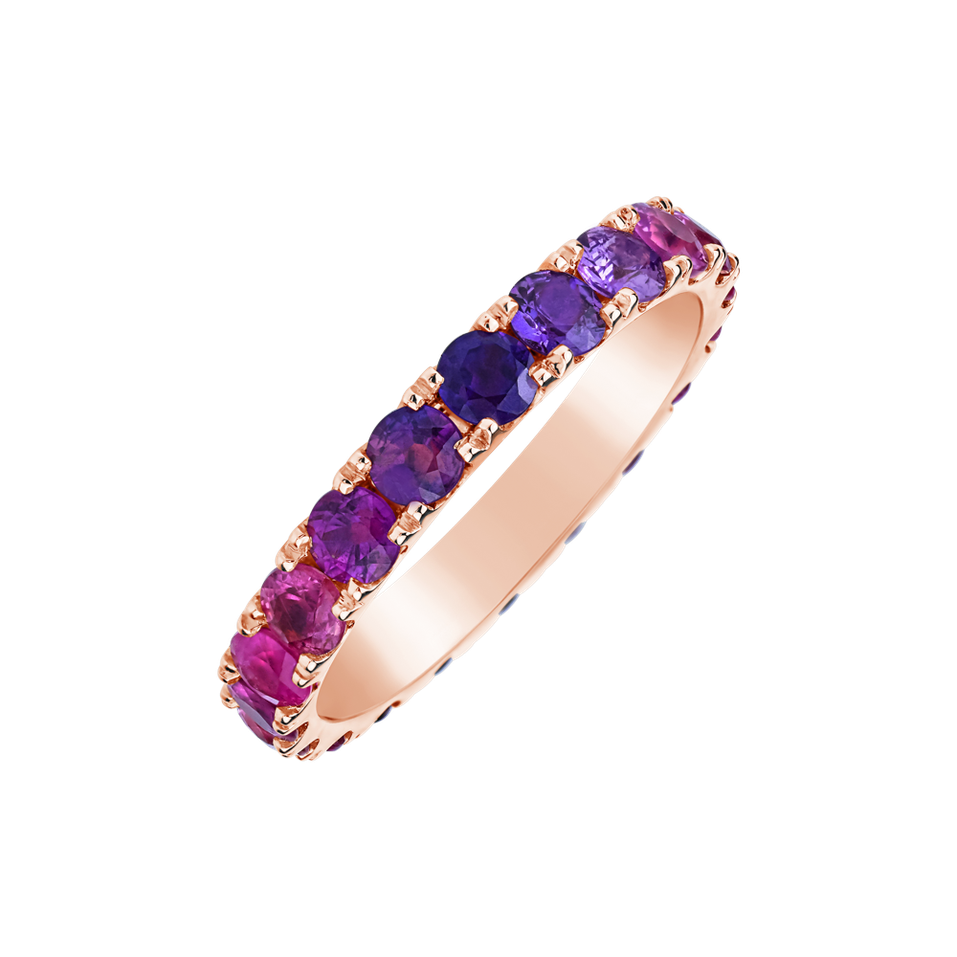 Ring with Sapphires Gradient Harmony