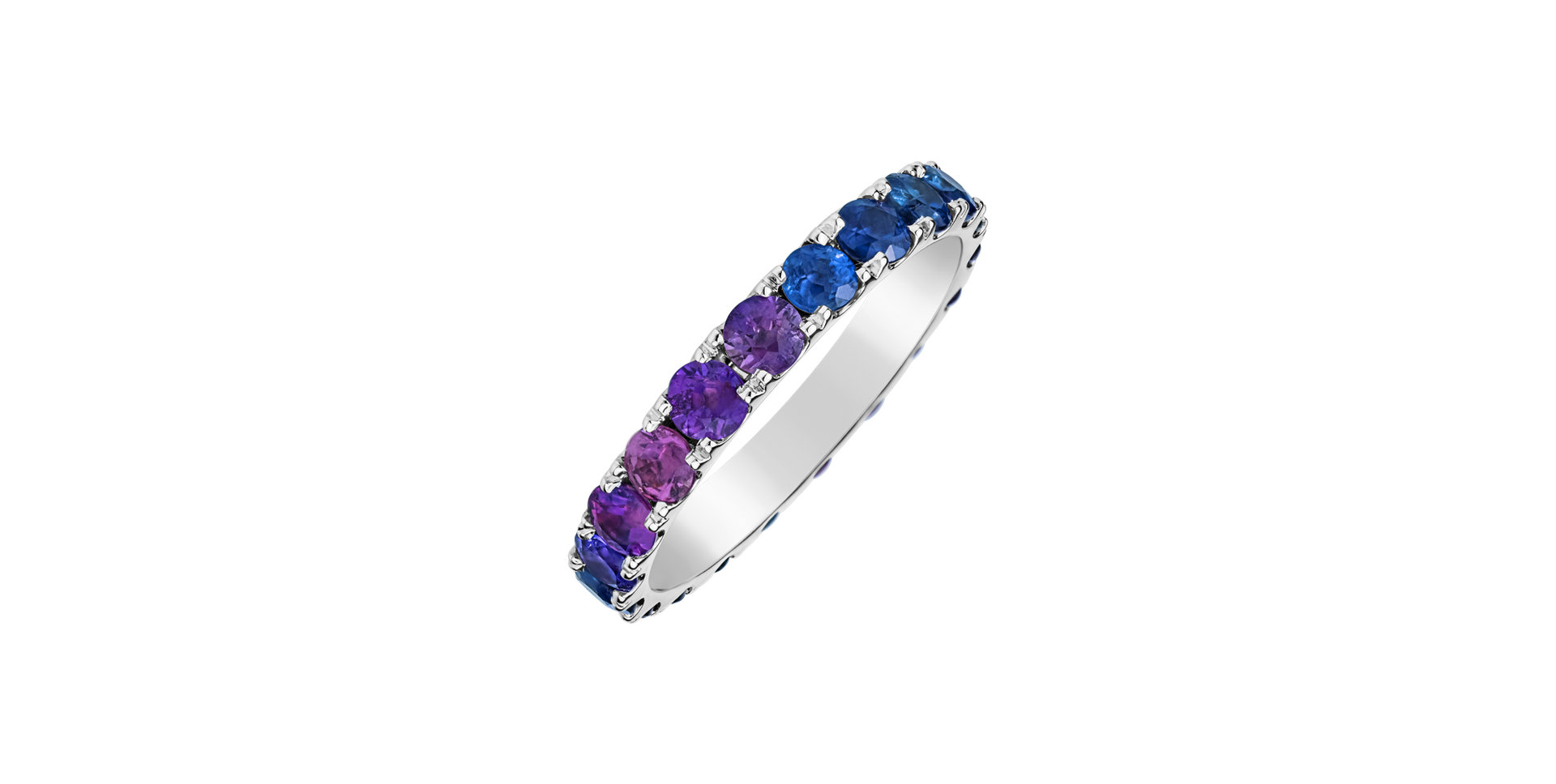 Ring with Sapphires Gradient Harmony