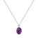Diamond necklace with Amethyst Élise2