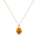 Diamond necklace with Citrine Élise2