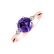 Diamond ring with Amethyst Royal Oasis2