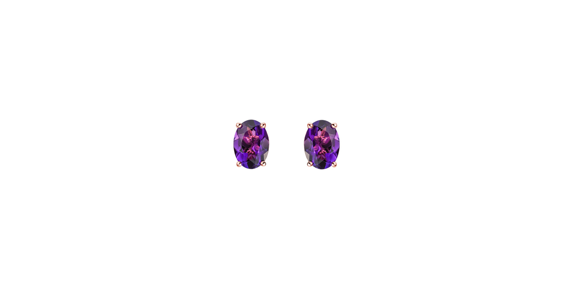 Earrings with Amethyst Mystic Abyss