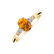 Diamond ring with Citrine Elysandria2