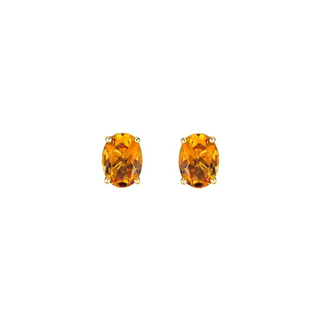 Earrings with Citrine Mystic Abyss