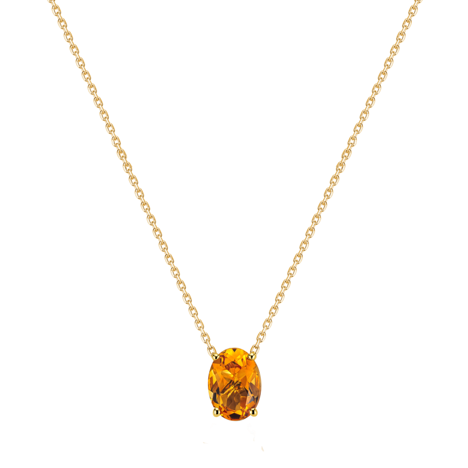 Necklace with Citrine Mystic Abyss