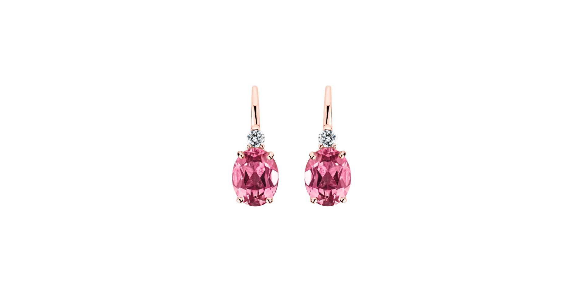 Diamond earrings with Tourmaline Juliette
