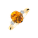 Diamond ring with Citrine Sunset Blaze2