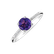 Diamond ring with Amethyst Velvet2