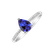 Diamond ring with Tanzanite Tearfall2