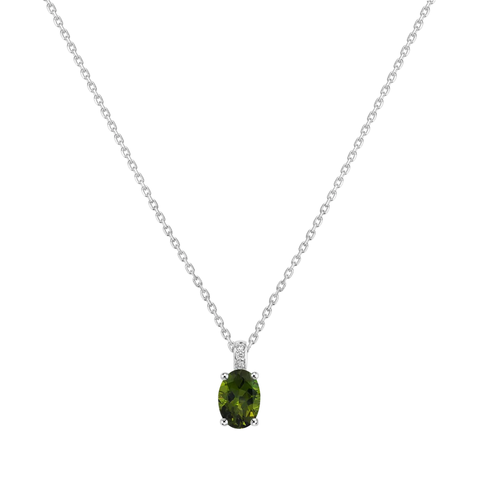 Diamond necklace with Tourmaline Euphemia