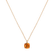 Diamond necklace with Citrine Linnea2