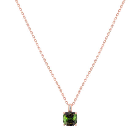 Diamond necklace with Tourmaline Linnea