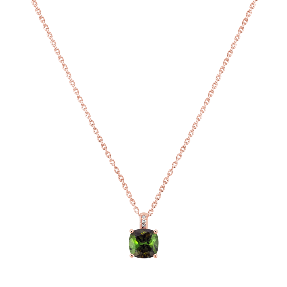 Diamond necklace with Tourmaline Linnea