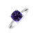 Diamond ring with Amethyst Melody Harmony2