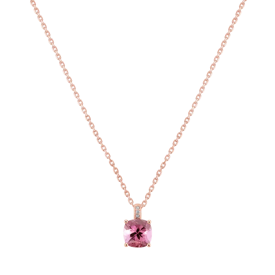 Diamond necklace with Tourmaline Linnea