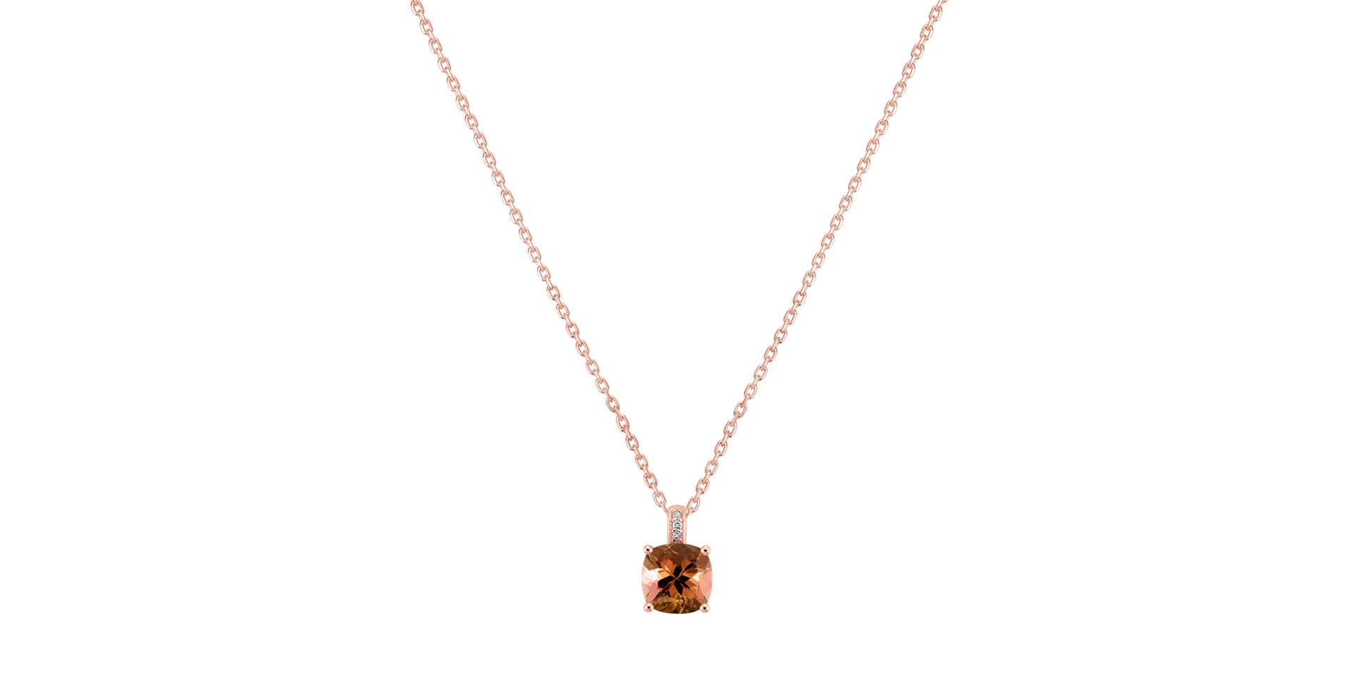 Diamond necklace with Tourmaline Linnea