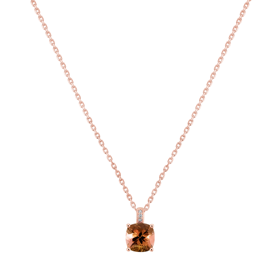 Diamond necklace with Tourmaline Linnea