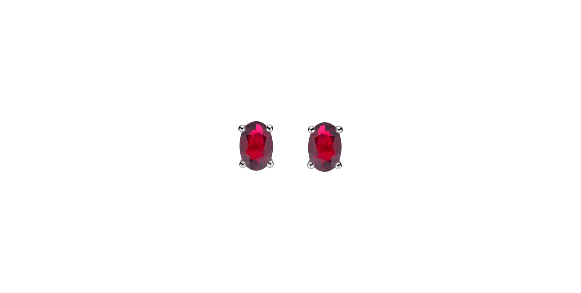 Earrings with Ruby Mystic Abyss