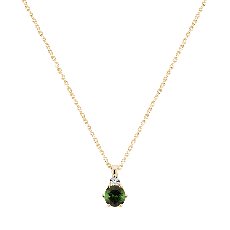Diamond necklace with Tourmaline Diamara