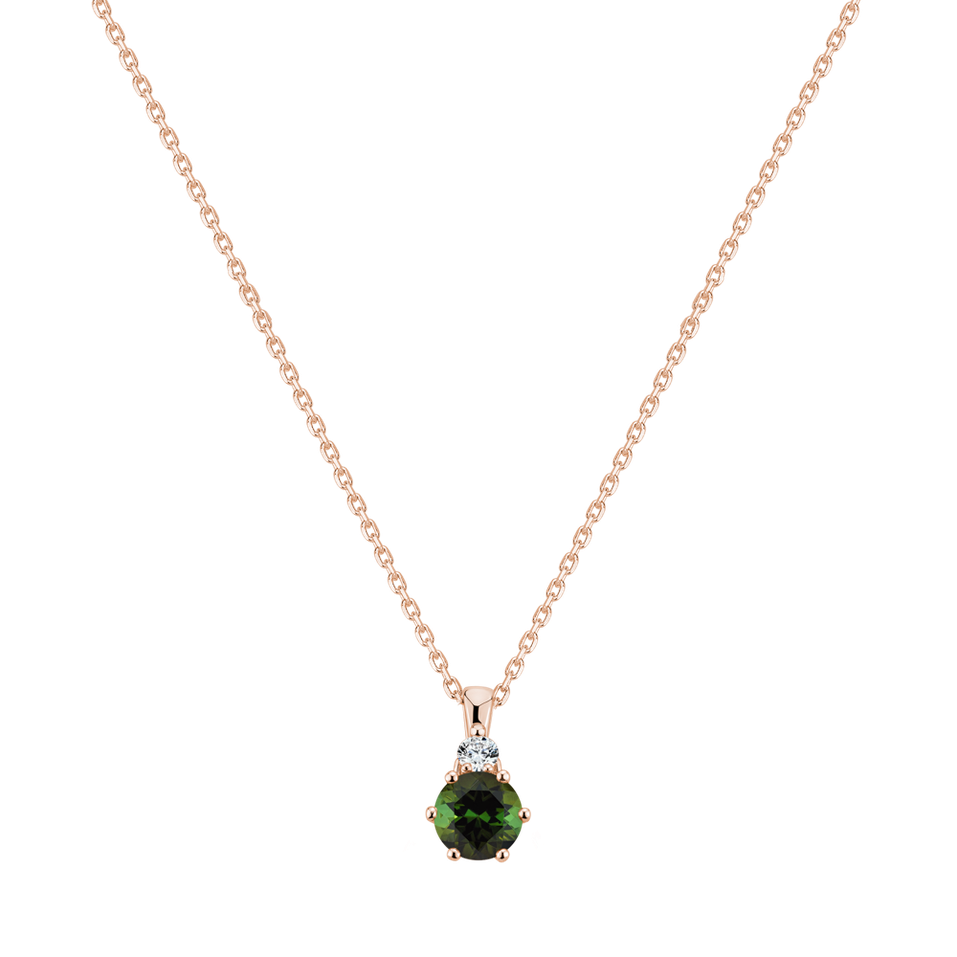 Diamond necklace with Tourmaline Diamara