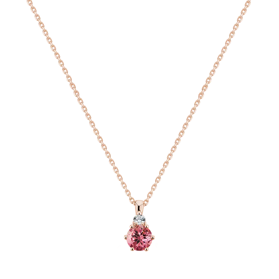 Diamond necklace with Tourmaline Diamara