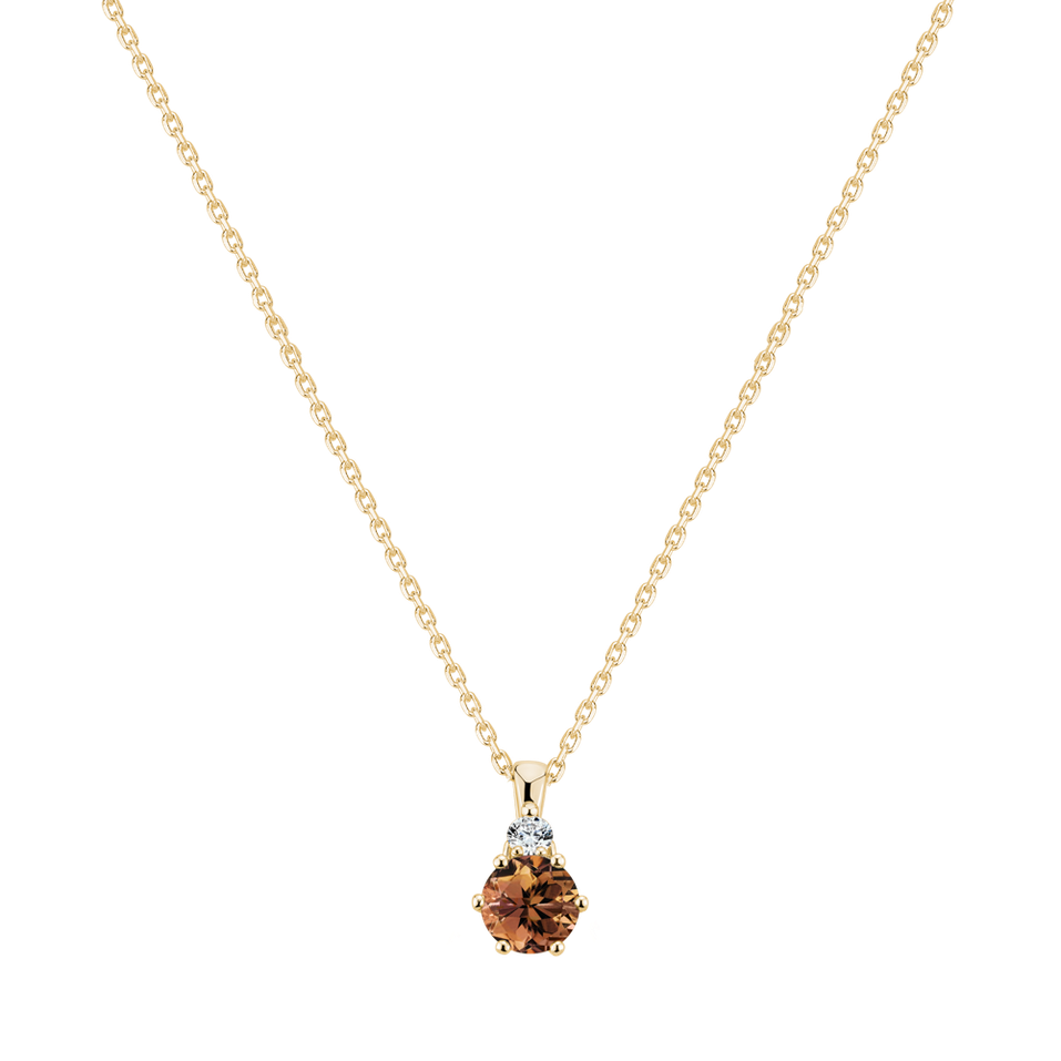 Diamond necklace with Tourmaline Diamara